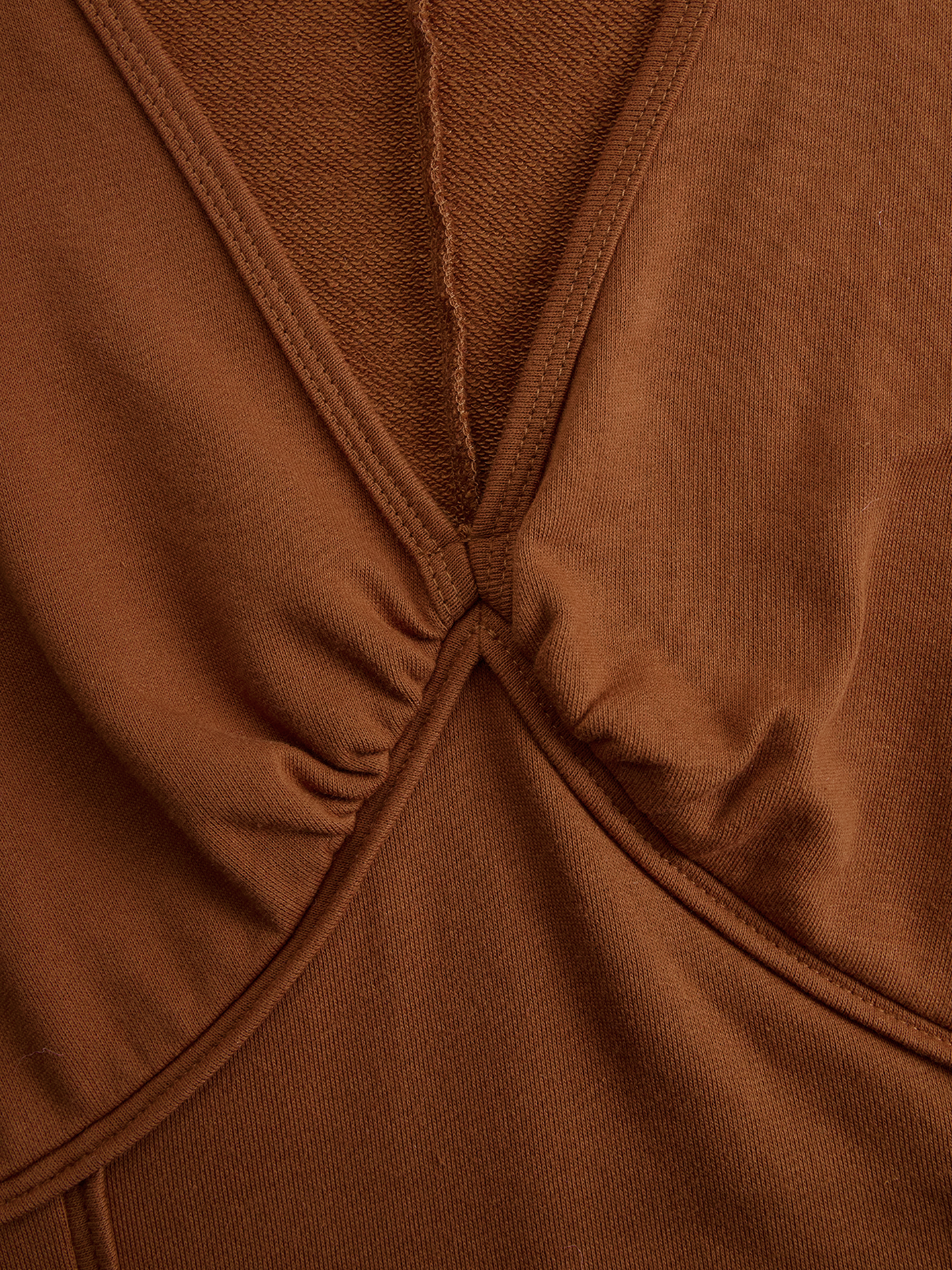 Western Retro Brick Red Cotton Long Sleeve Tassel Maxi Dress