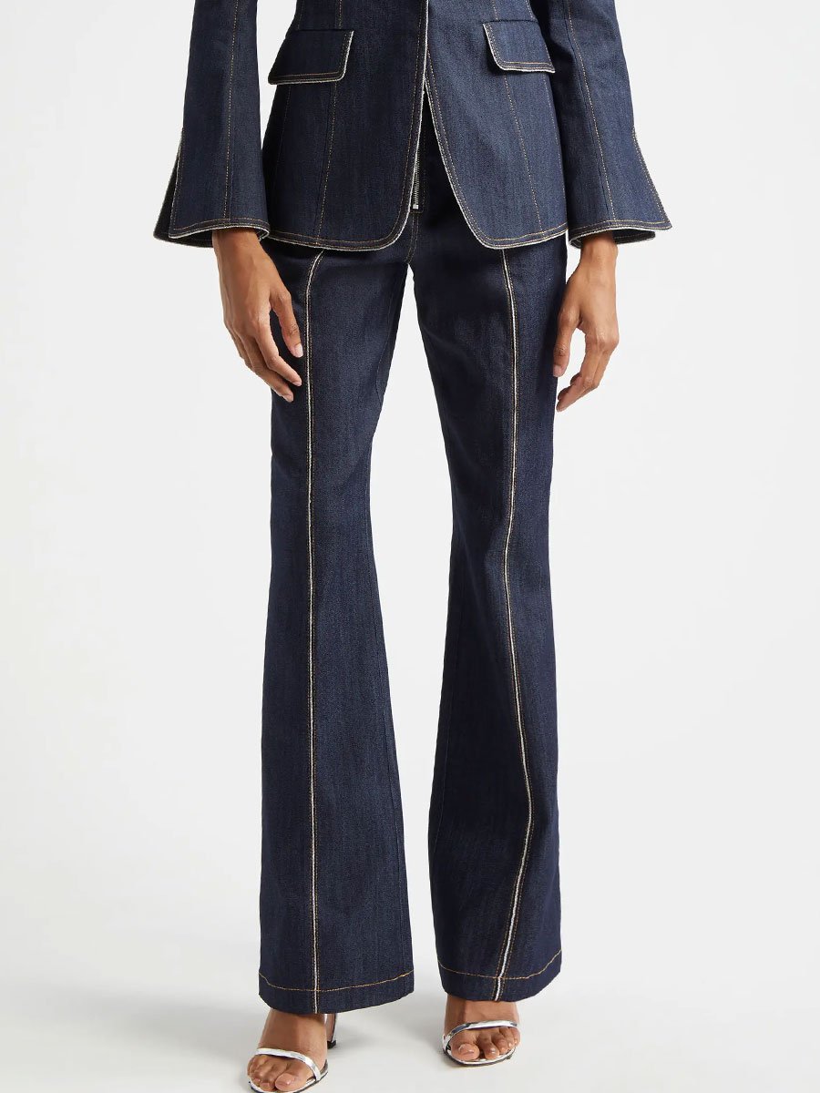 【24-hour shipping out】Vintage Zipper Flare Jeans